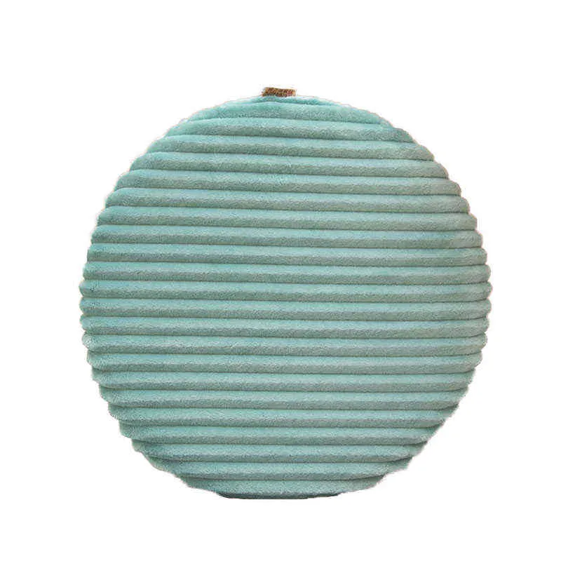 Stripe Flannel Round cover Cushion Cover Floor Cover Protector 40x40cm Home Textiles New Year Christmas Sofa Decor L220608