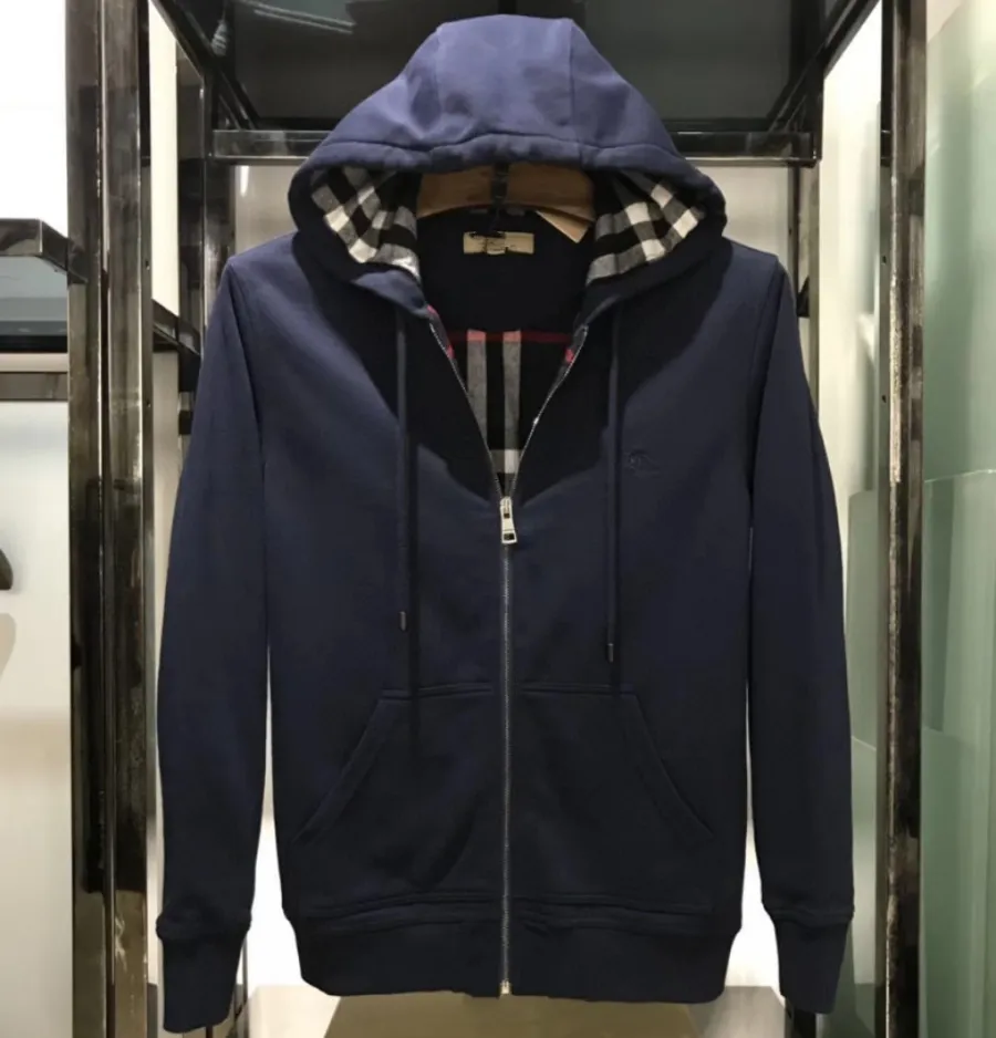 Tasarımcı Hoodies Ekose Şapka Nakış Cep Aşırı Kilolu Kilo Kazak Markalı Ceketler Hırka Unisex Sonbahar ve Kış