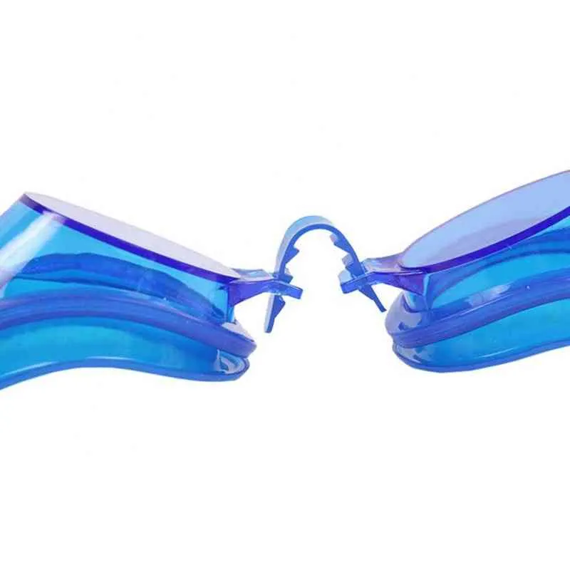 Professionella simglasögon simningsglasögon med öronproppar näsklippvattentät silikon 3stvuxen unisex anti-dimma y220428