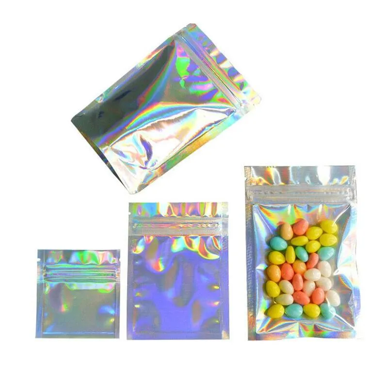 Aluminum Foil Black Matte Window Zip Lock Bags Resealable Jewelry USB Nail Powder Socks Gloves X-mas Gifts Pouches 