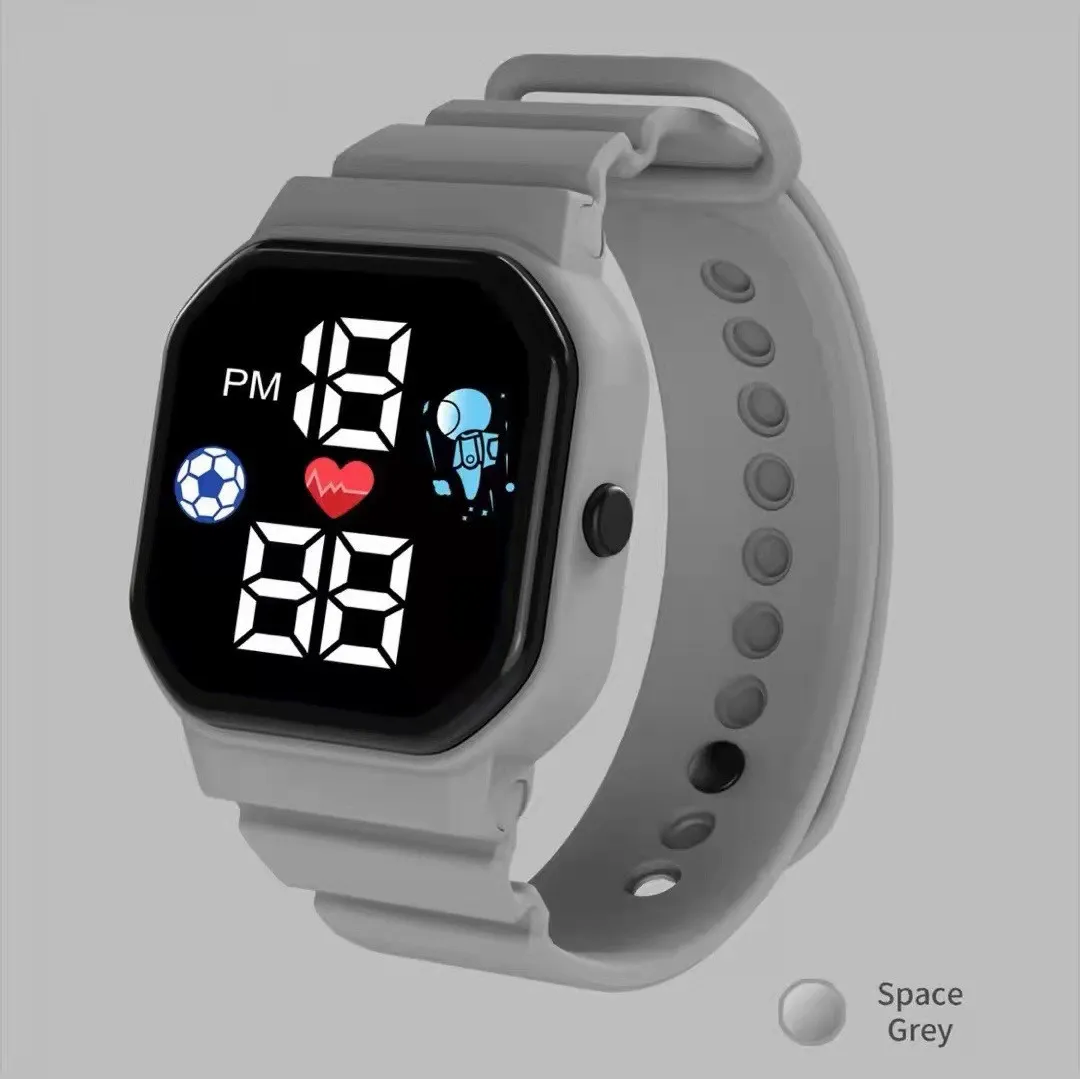 Reloj de pulsera con diseño bonito para niños, reloj de pulsera electrónico Digital resistente al agua, relojes LED deportivos para niños y niñas, reloj infantil
