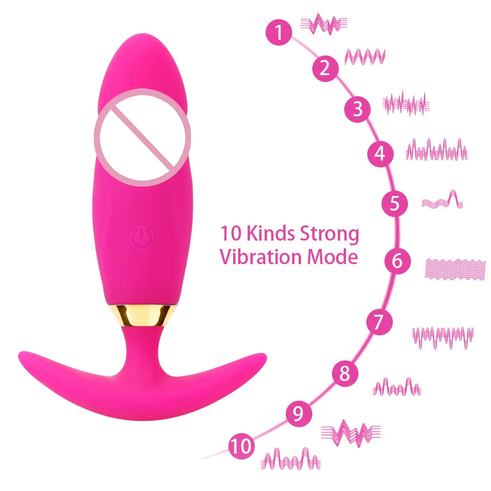Brinquedos sexy para mulheres 10 velocidades Anal Plug Vibrator Clitoris estimulação vibrando ovo vibrador de produtos adultos para adultos