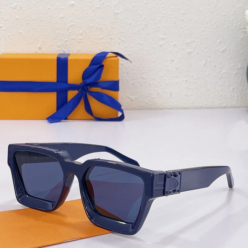 أعلى جودة المليونير النظارات الشمسية السوداء إطار أسيتات Z1165 الصيف على غرار المعادن الذهبية المنقوش نمط الفاخرة العلامة التجارية العلامة التجارية Eyegla308c