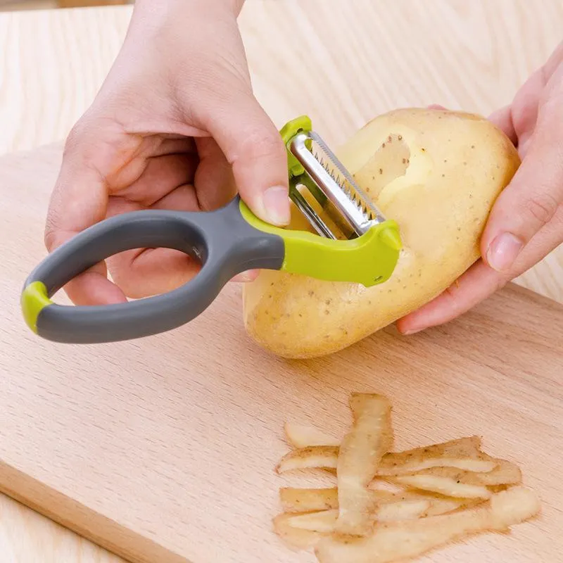 Fruit Vegetable Peeler Multifunction Tool Potato Apple Grater Stainless Steel 2 Blades Slicer Cutter Tool For Kitchen