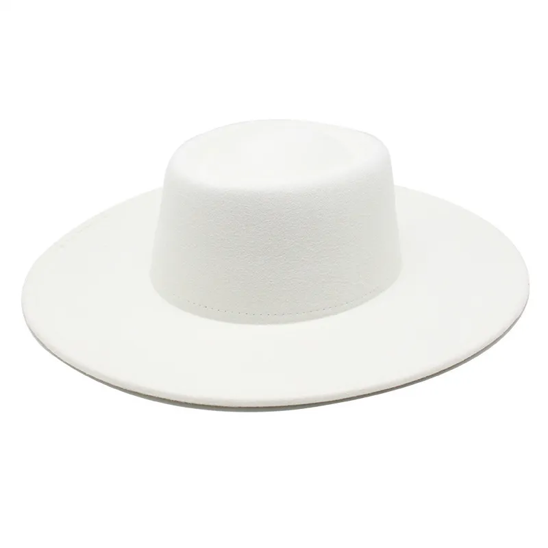 Женская шляпа-федора, мужская осенне-зимняя фетровая широкая панама, дизайнерский головной убор, модная черная часовня, пляжные поля, розовые женские 22961