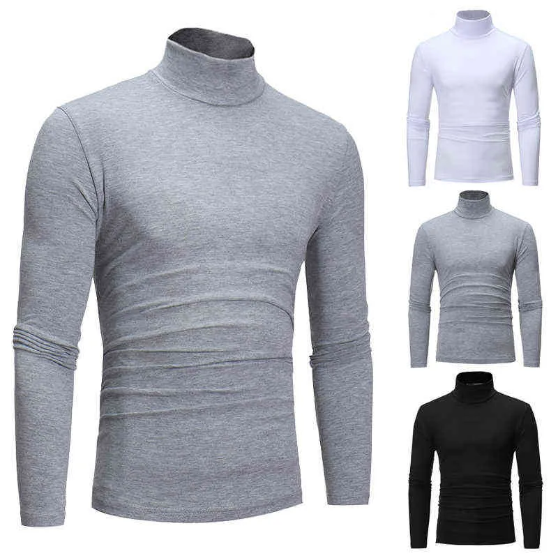 Fashion Men's Sweater Solid Color Slim Elastic Thin T-Shirt Men Spring Herfst gebreide trui Keep Jumper Warm L220730