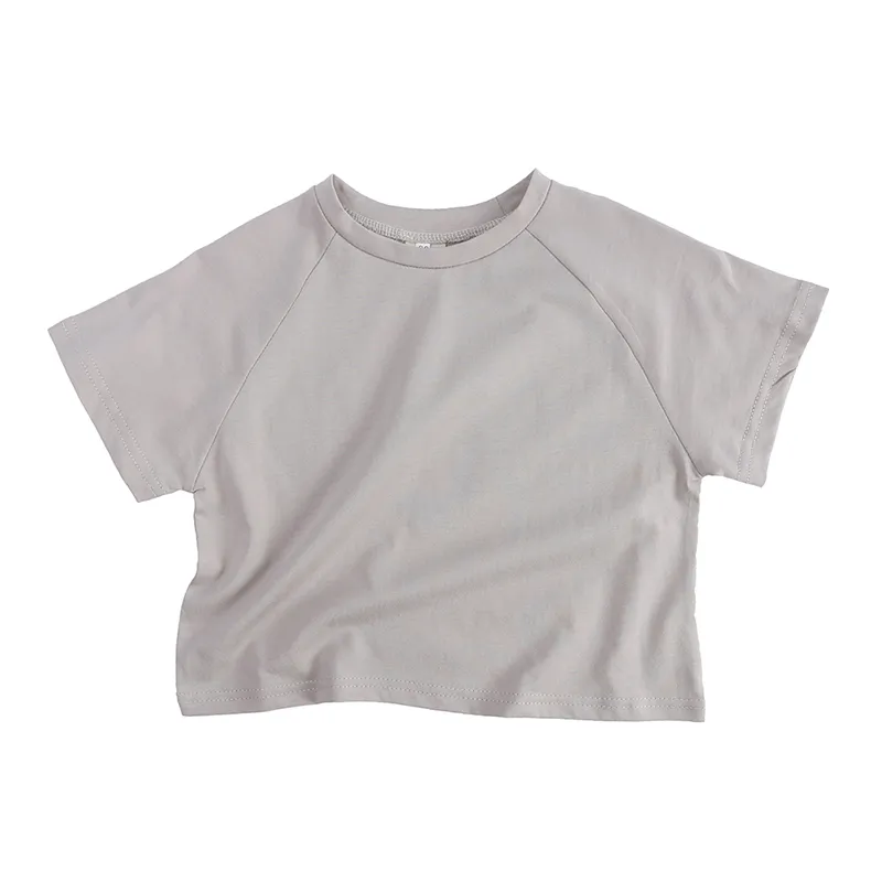 T Shirt Çocuklar Çocuk Erkek Kız Bebek Tee Kısa Kollu Yaz Giyim Giysileri Pamuk 1-6Y