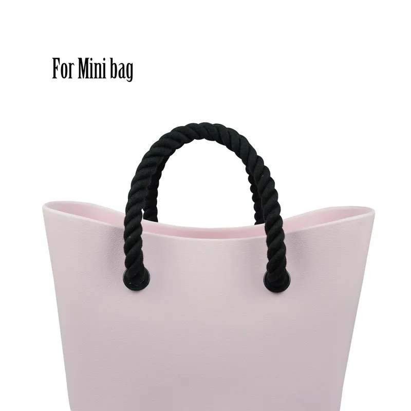 e longue courte poignée de corde de chanvre naturel noir pour O bag Obag femmes classique Mini sac EVA 220623