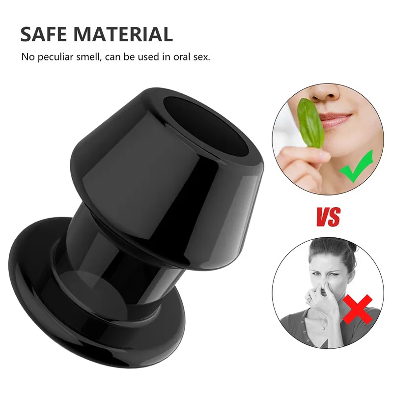 Creux avec bouchon lavement nettoyage dilatateur Anal 5 taille masturbateur lavage Gay sexy jouets énorme Buttplug Peep érotique