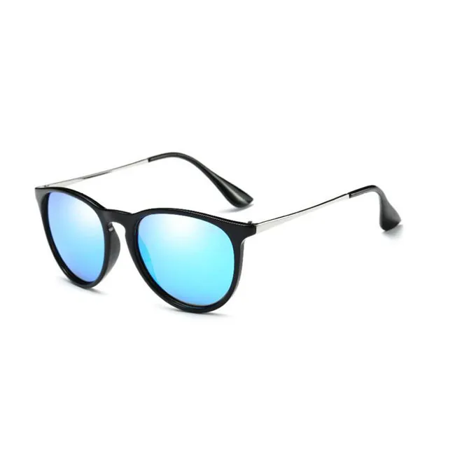 Modne okrągłe okulary przeciwsłoneczne Mężczyzny Women Vintage Design Sun Słońce Klasyczne jazdę na okulary najwyższej jakości matowa black metalowa rama UV400 G325I