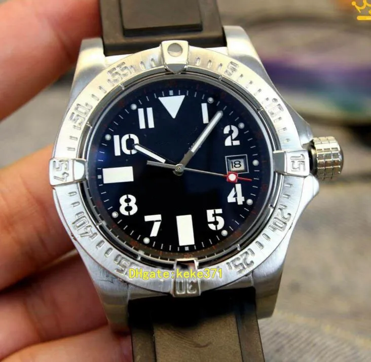 2 estilos Excelentes relógios de pulso de alta qualidade Superocean A1736402 BA31 224X A18BA 1 42mm Faixas de borracha Pulseira mecânica automática Men3050