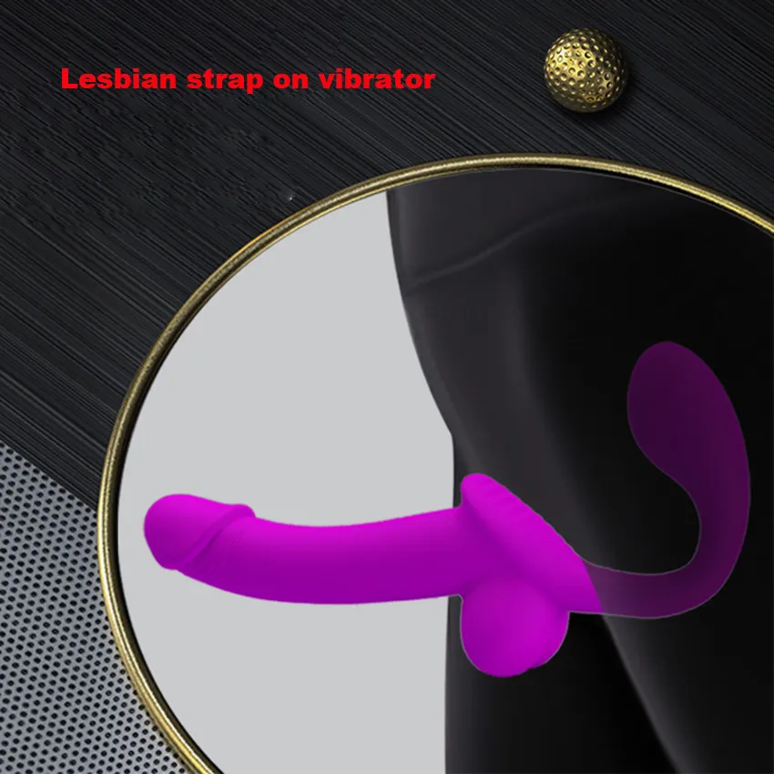 Alça sem alças Dildo esguichando o pênis de ejaculação de ponta dupla para menina lésbica estimula o ar chupando