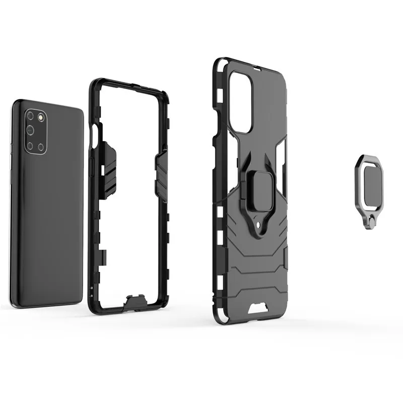 Shockside Bumper Fodral för OnePlus 8T-fall för OnePlus 8T 8 7 Pro Silikon Armour Hard PC Standskydd Telefonlock för OnePlus 8T