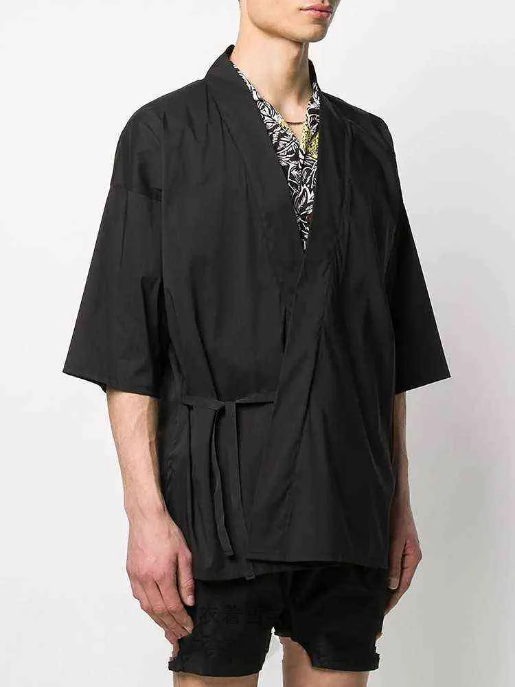 Japońskie Kimono Cardigan Men Haori Yukata Mężczyzna samuraj