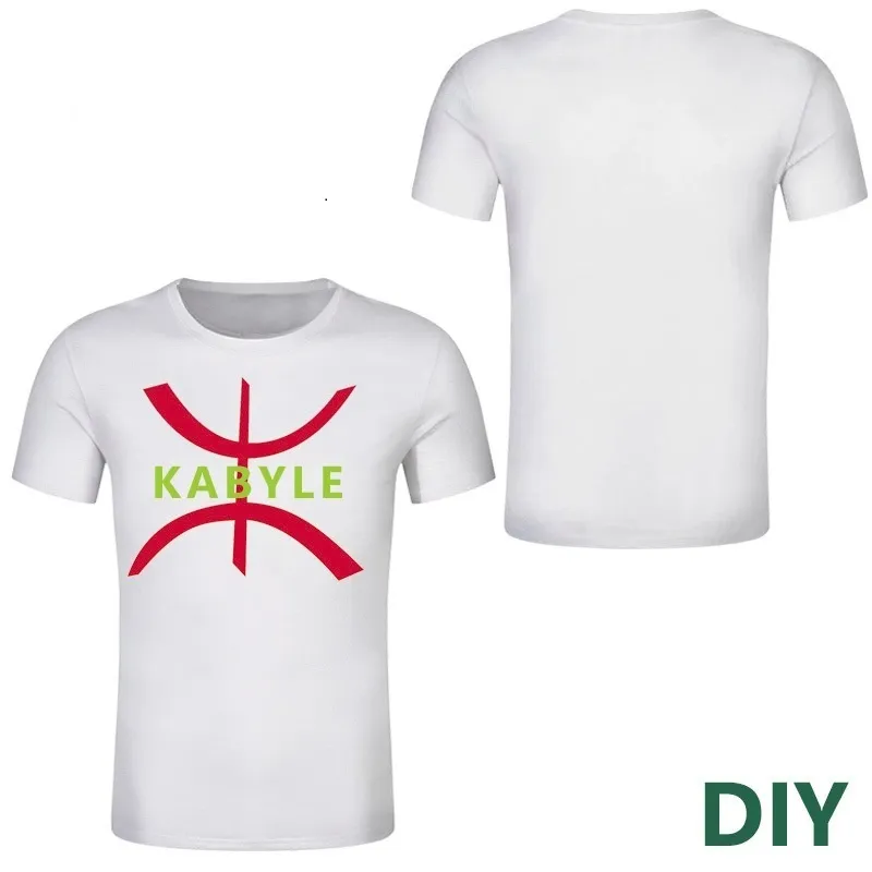 Kabyle t-shirt personnalisé algérie t-shirt algérie pays berbères vêtements ethniques imprimé sport t-shirt 220609