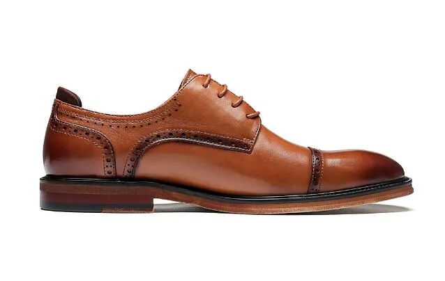 Кусочка европейская обувь ручной работы мужчина высокое качество одежды обувь на натуральной кожи формальная мужская обувь