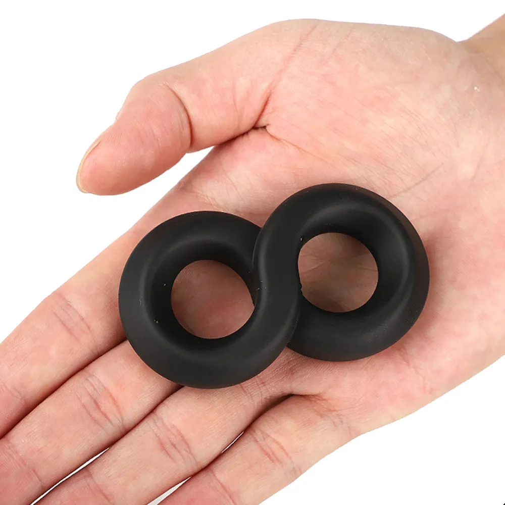 Vetiry Penis Кольцо задержка эякуляция двойной замок длительный длительный более прочный мягкие силиконовые сексуальные игрушки для мужчин