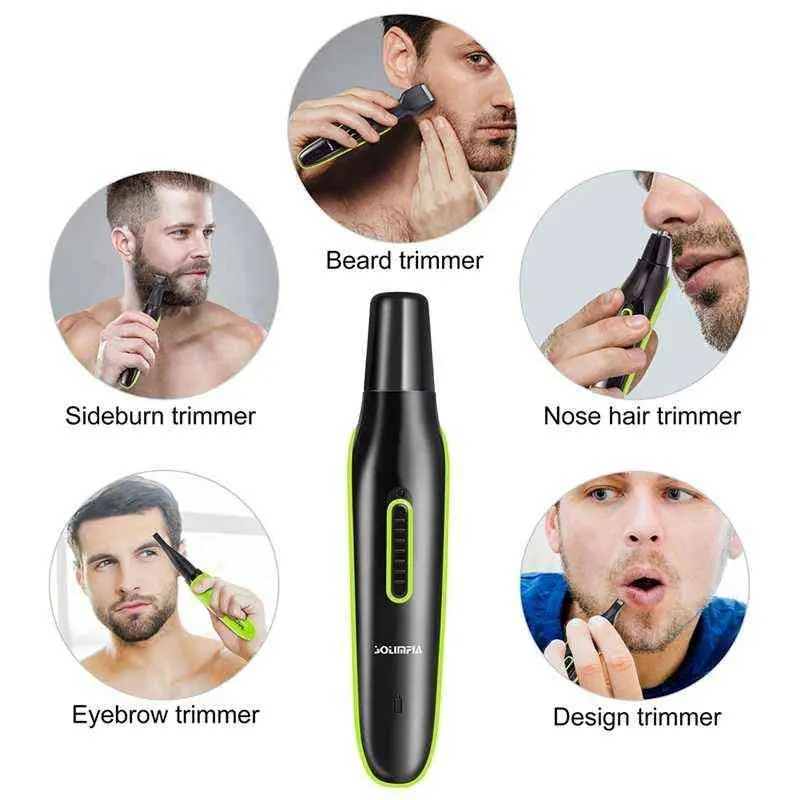 5 w 1 Neus en oor trimmer voor Mannen Ontharing Clipper Cut Kapsel Scheerapparaat Machine Scheermes Epilator Nariz Tondeuse 220509