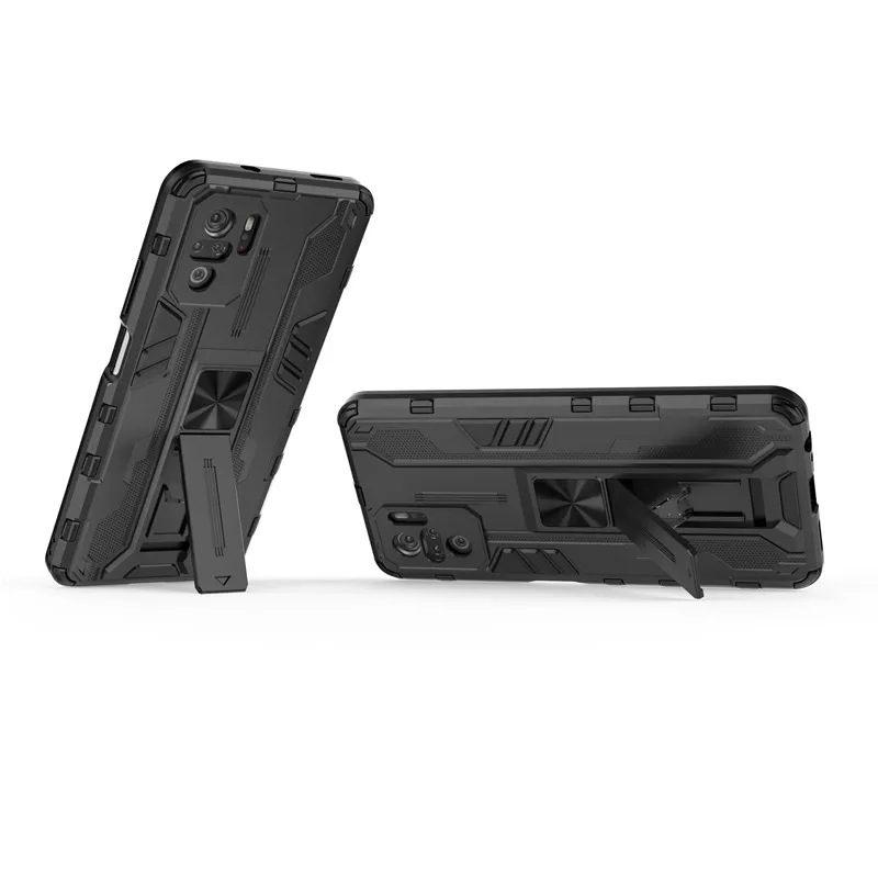 Magnetic Kickstand TPU Para Armor Szoktoszczelne Przypadki do Xiaomi Redmi Uwaga 10 4G 10S 10Pro Max Obiektyw Twarda ochrona przed powrotem