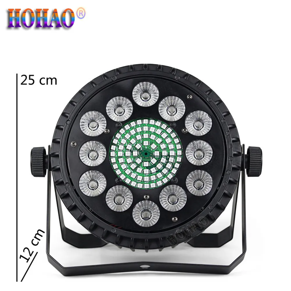 2021 Новая фабрика Hottest LED Stage Par Light 12 шт. 4in1 10 Вт Симфония окрашивание PAGE Освещение DMX512 Дискотека CTV CULB Этап Эффект