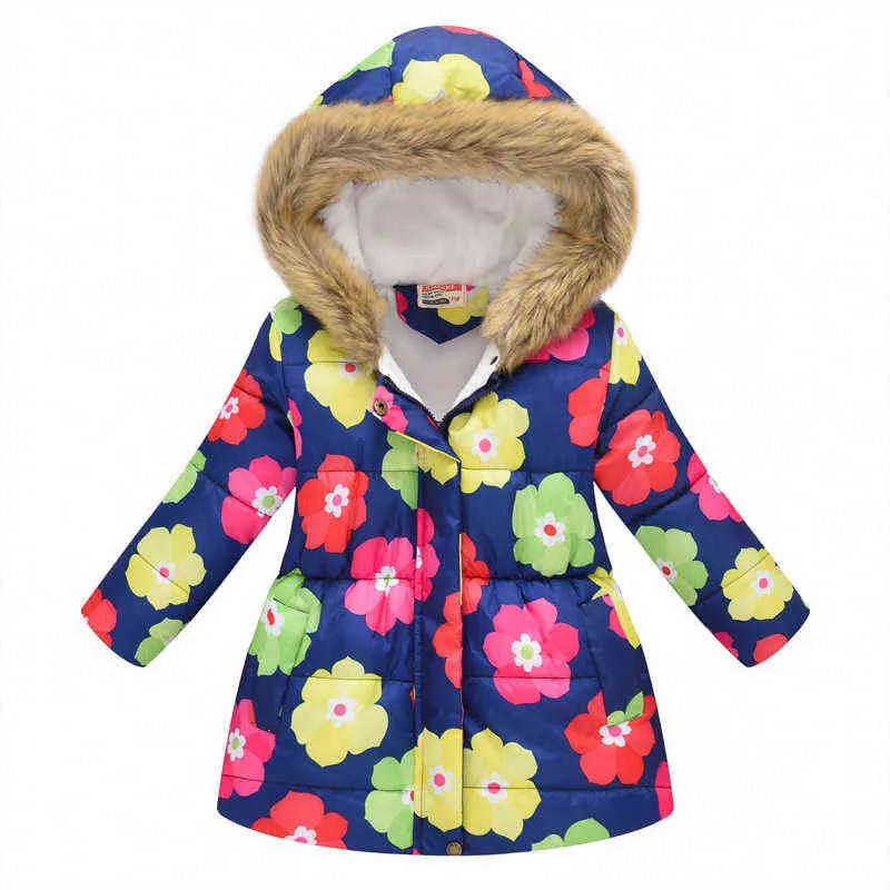 Cartoon Ragazzi Ragazze Giacca Autunno Inverno Felpa con cappuccio ragazze Giacca Bambini Capispalla caldi Giacche Abbigliamento bambini Ragazza Giù Parka J220718