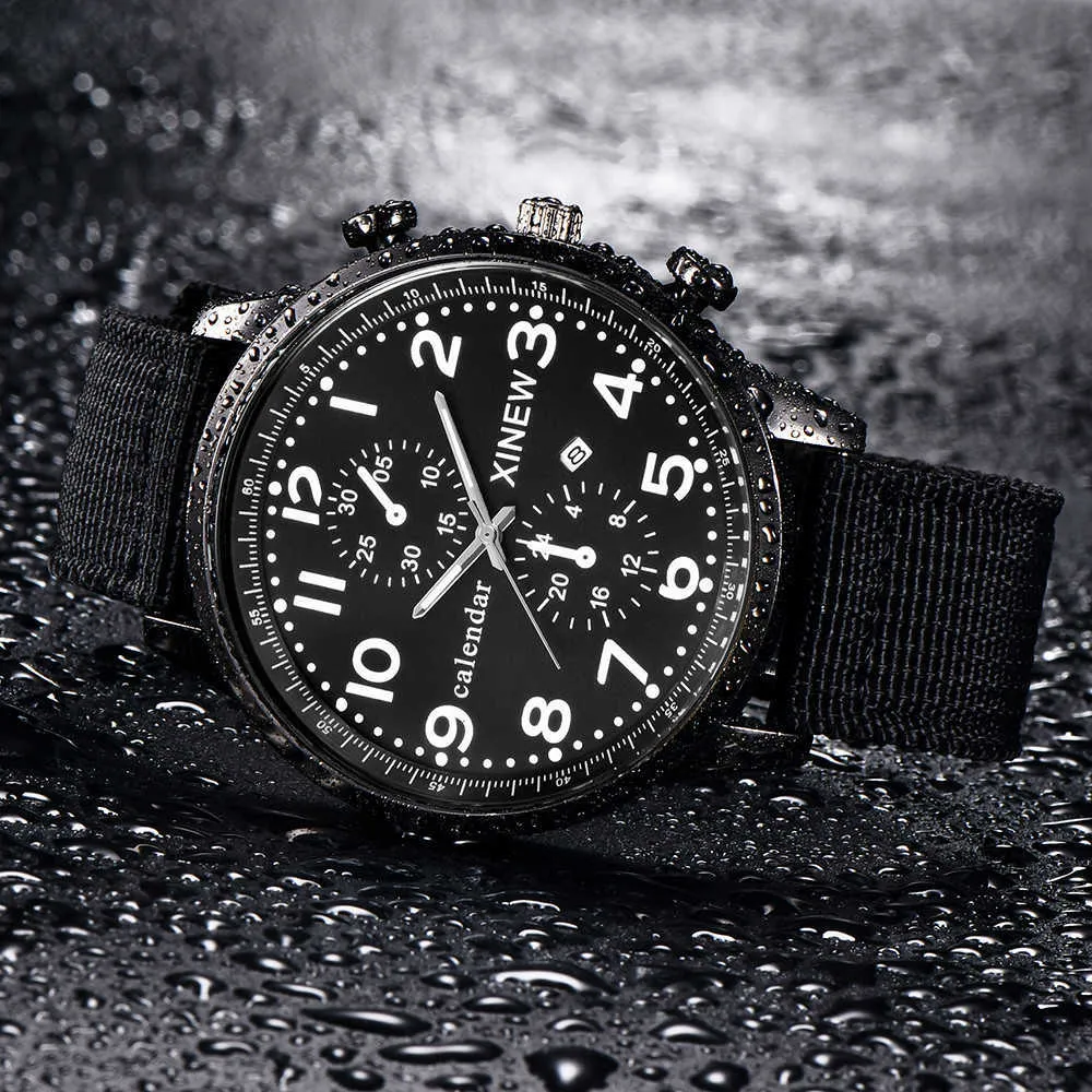 ラグジュアリークォーツ腕時計の腕時計レトロなレザーストラップをダイヤルする2022ファッションカジュアルスポーツ腕時計
