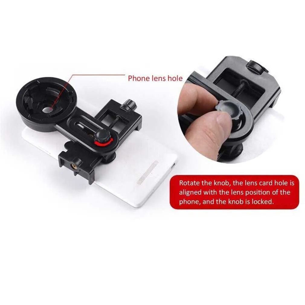 Universal Outdoor Monocular Telescope Mobiltelefon Holder Camera Video Clip Photography Adapter Clip Mount Bracket