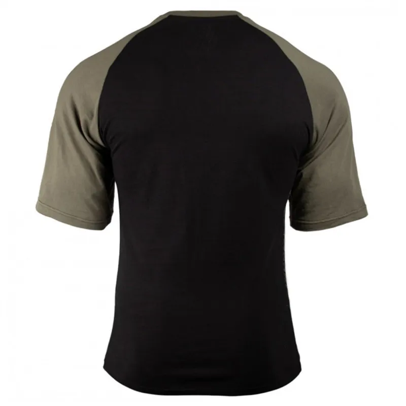 Maglietta da uomo Palestre Fitness Splicing Moda T-shirt il tempo libero T-shirt fitness maschile T-shirt a maniche corte aderente ad asciugatura rapida 220407