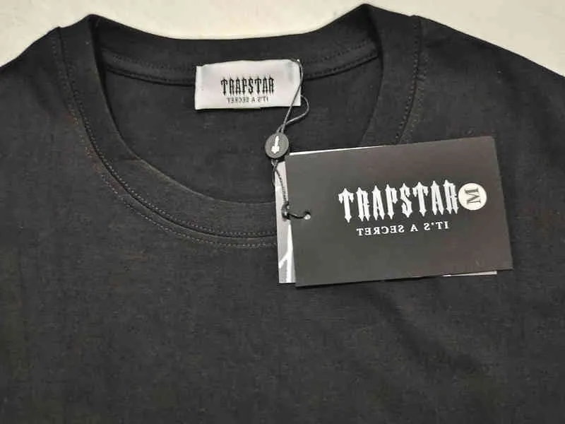 Yeni gelenler Trapstar T-Shirt Mektup Baskı Basit Pamuk Kısa Kollu Erkek ve Kadın Hip Hop Stil