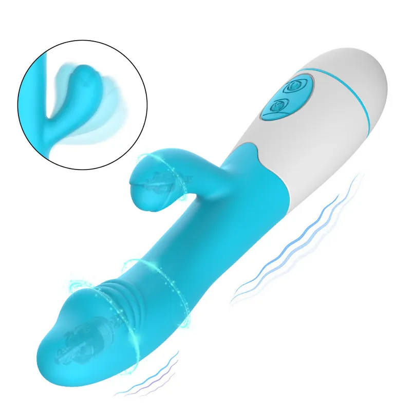Anal vagina massage dildo kanin vibrator sex leksaker vibratorer för kvinnor 30 frekvens dubbla vibrerande gspot masturbator erotic 220817