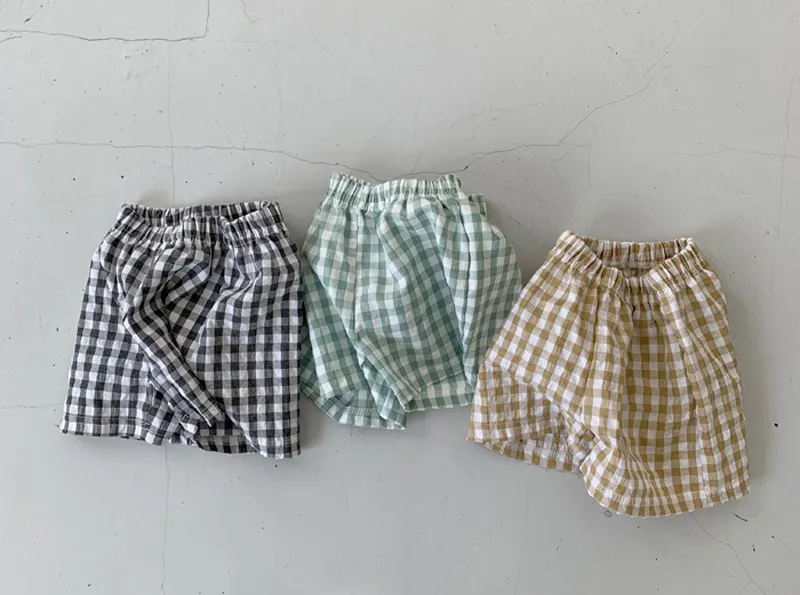 Facejoyous Summer Toddler Boys Clothes Set Soft Gilet senza maniche Top Plaid Pp Shorts Neonate Abbigliamento Suit 220507