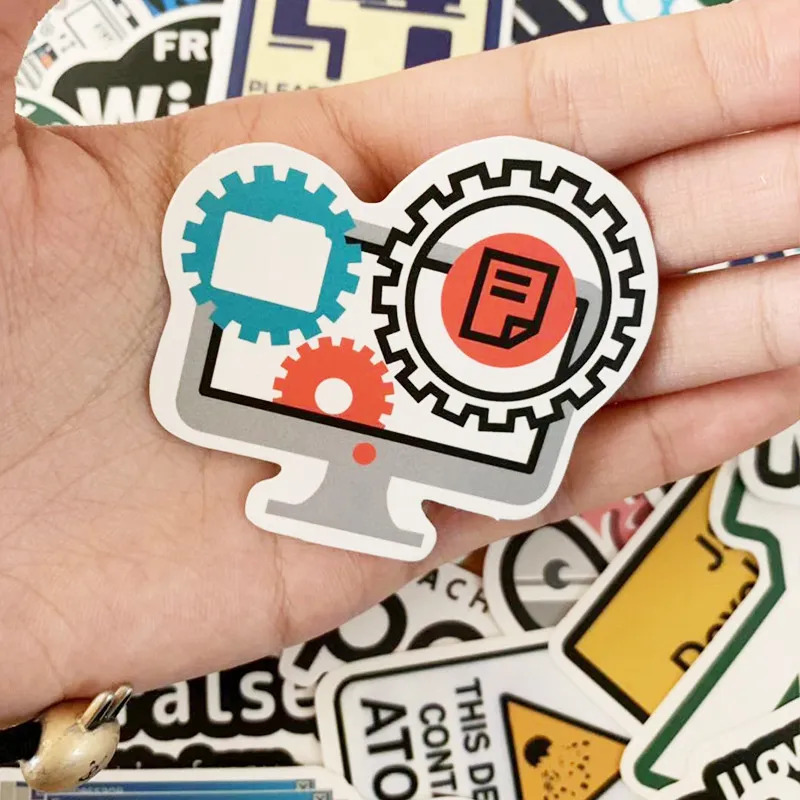 Su geçirmez Sticker 50 Adet Geek Programlama Çıkartmalar Paketi Dizüstü Telefon Kılıfı Bagaj Grafiti Çocuklar Gençler Karışık Serin Su Geçirmez Vinil Çıkartmaları Oyuncaklar Araba Çıkartmaları