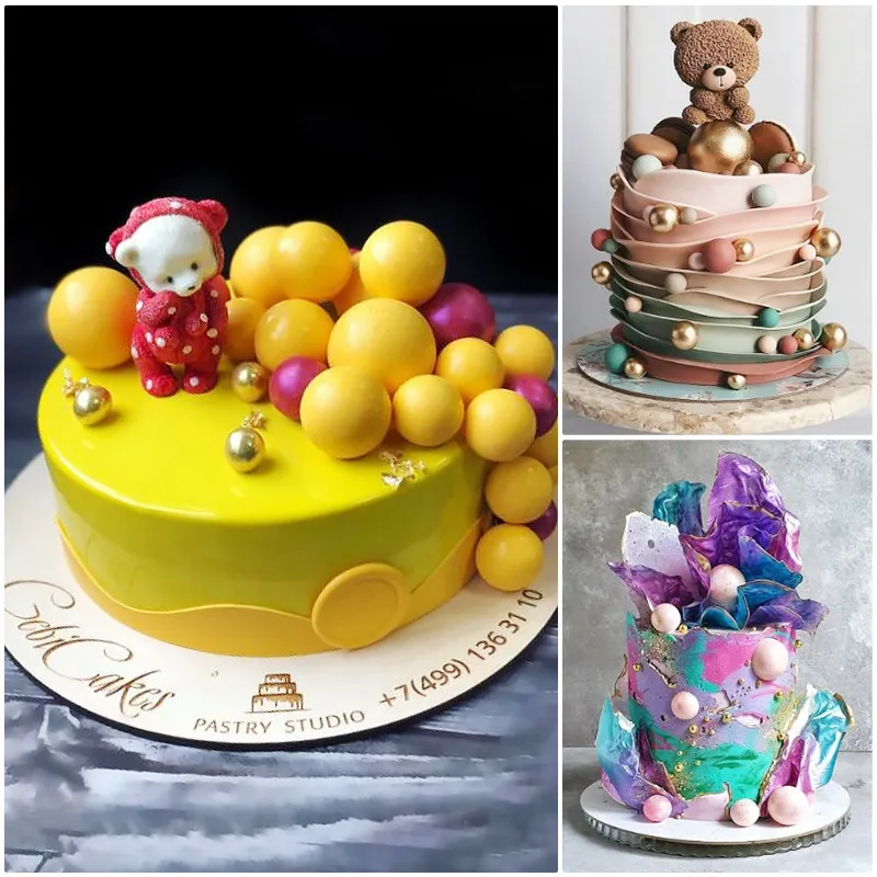 Fondant Silicone Mold SemiRound Pearl Cake Ball Chocolate Epoxy Baking Tools Decoration 220815