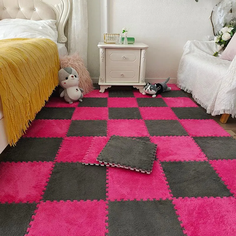 Carpets Carpet Bedroom Wind And Dirt-resistant Whole Shop Girl Room Korean Style Splicing Floor Mat Foam Household266C