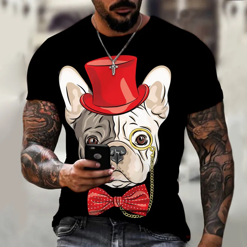 Zampa di cane Mamma Cartoon Pet Cute Mens TShirt Uomo Abbigliamento Estate Primavera Abbigliamento uomo Tops Tees Stampa Maglietta maschile Tops Tees 6XL 220607