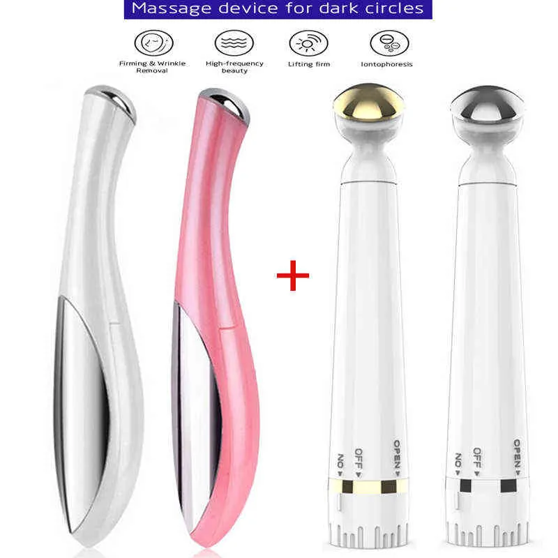 Face Care Devices Mini Electric Vibration Oogmassager Anti Aging Wrinkle Dark Circle Removal Rejuvenation Facial Slimming Lifting Massagestick 0727