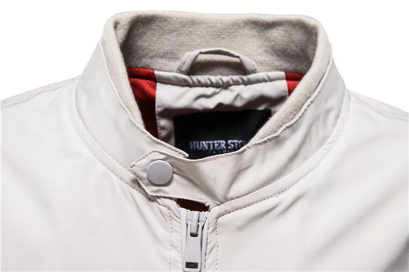 aiopeson 단색 야구 재킷 남자 캐주얼 스탠드 칼라 폭격기 남성 자켓 가을 고품질 슬림 핏 자켓을위한 220816