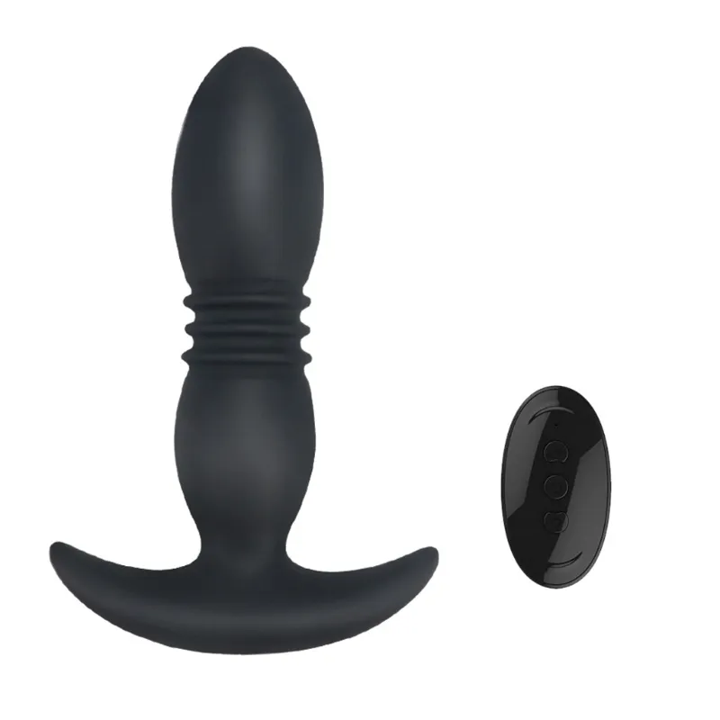 12 Frequentie Telescopische Plug Prostaat Vibrator Afstandsbediening Massager Butt Stimulatie Volwassen sexy Speelgoed Drop Shipping