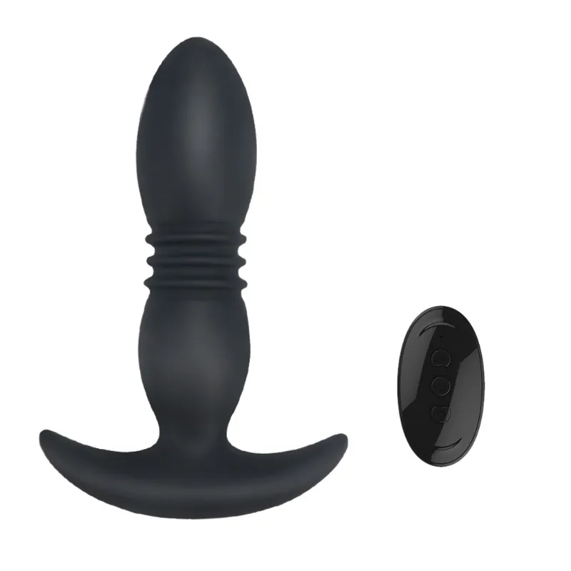 12 frequenz Teleskop Plug Prostata Vibrator Fernbedienung Massager Butt Stimulation Erwachsene sexy Spielzeug Drop Shipping