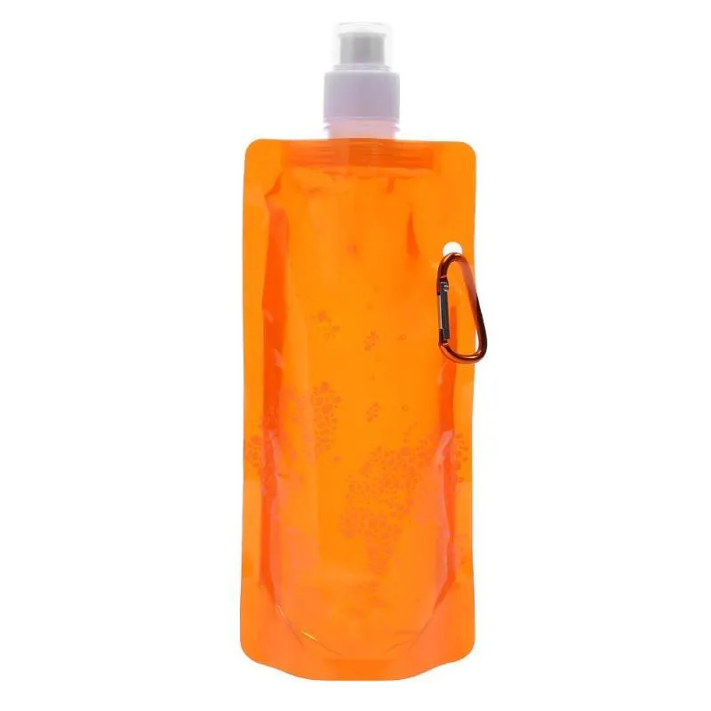 Portable Ultralight Foldable Silicone Water bag Water Bottle Bag Outdoor Sport Supplies Hiking Camping Soft Flask Water Bag NEW