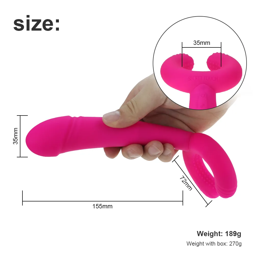 G-spot Tavşan Dildo Vibratör Seksi Oyuncaklar Kadın Erkek Yetişkin Çiftler Klitoris Prostat Stimülatörü Penis Yüzük Masaj Ürün