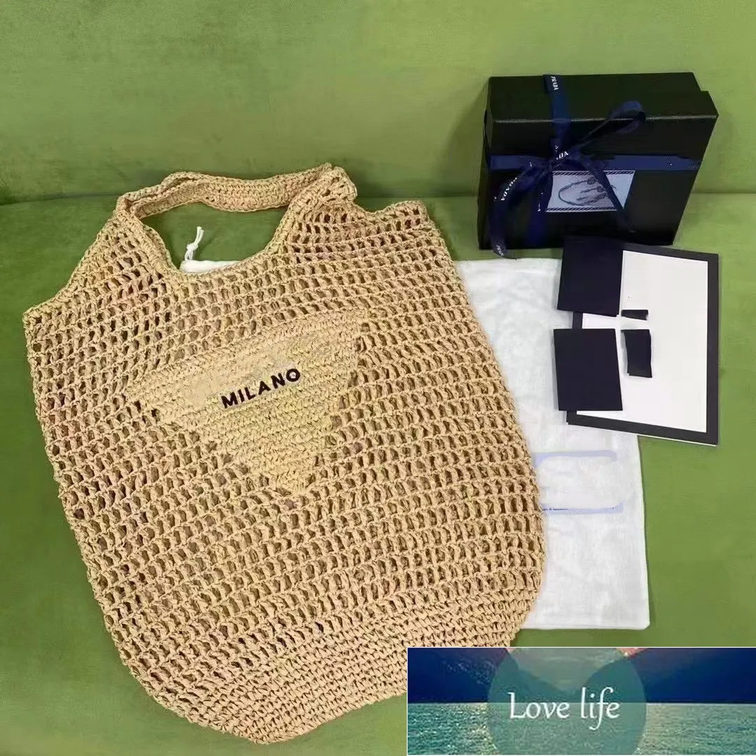 designer Top quality bag beach handbags Women's men tote Straw famous Crossbody Bags Luxury fashion wallet summer card weave 298o