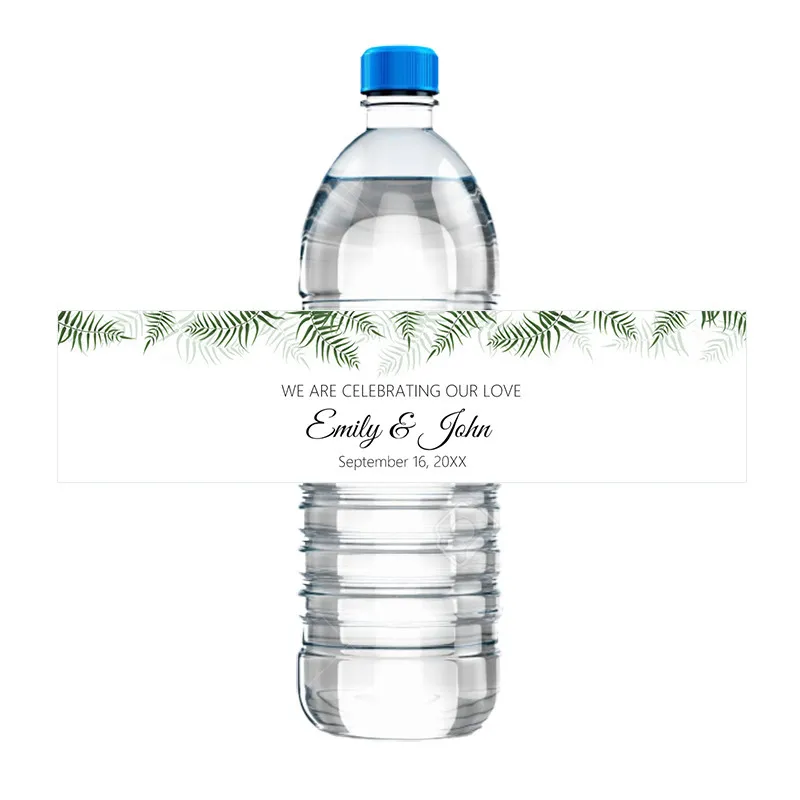 spersonalizowane etykiety z okazji rocznicy ślubu naklejki na Nazwę Tekst Water Bottle Bottle Stake
