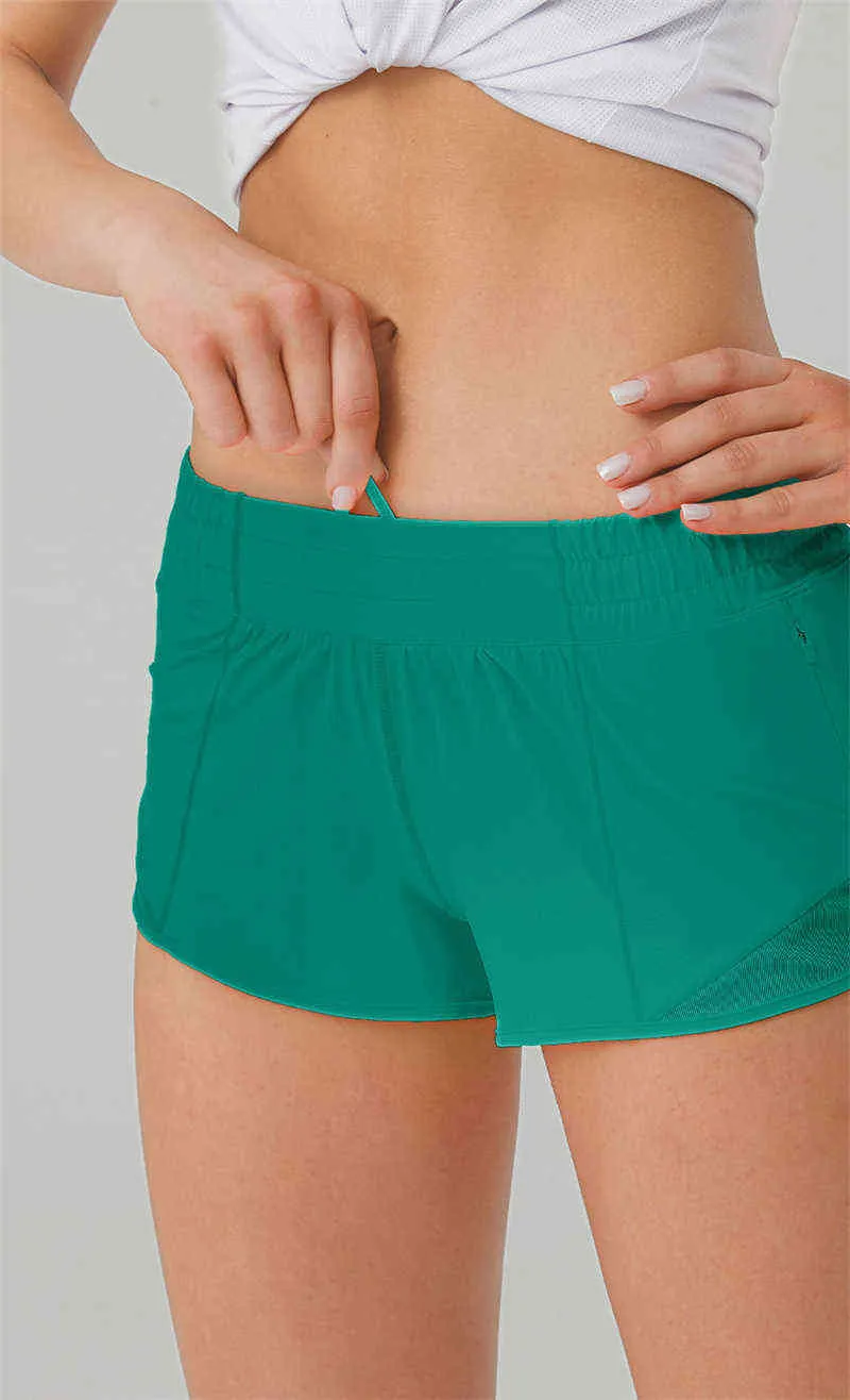 Lu You Want Shorts femininos de ioga de 2,5