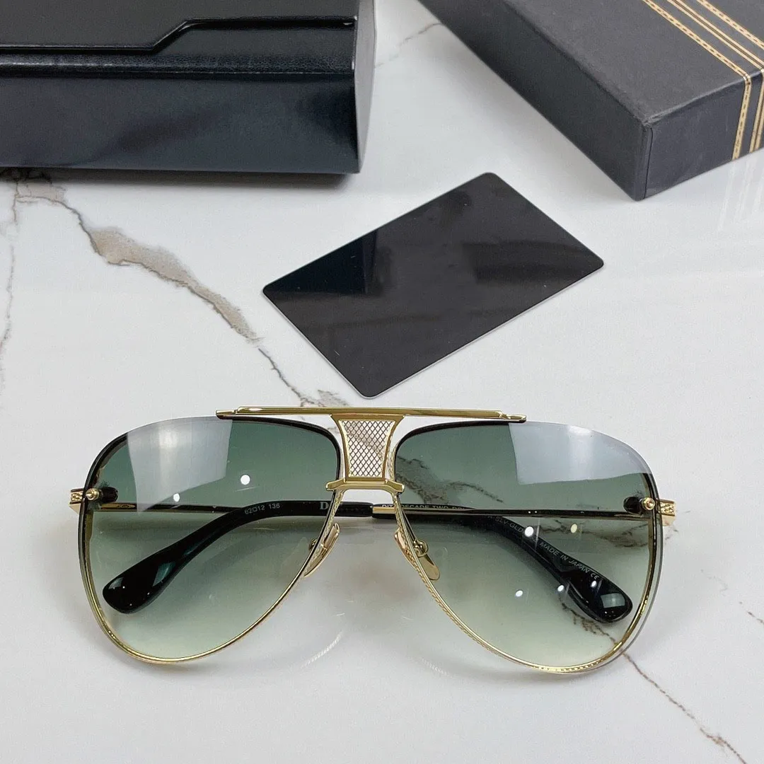 Een dita decennium twee top originele ontwerpers van hoge kwaliteit designer zonnebril voor mannen beroemde modieuze klassieke Retro Luxury Brand -bril FAS299I