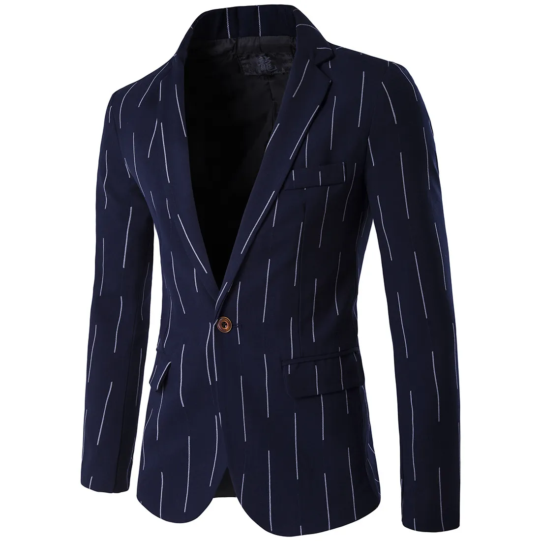 Boutique Männer Anzug Slim Fit One Button Gestreiften Druck Party Casual Business Mantel Plus Größe Büro Blazer 5XL D061