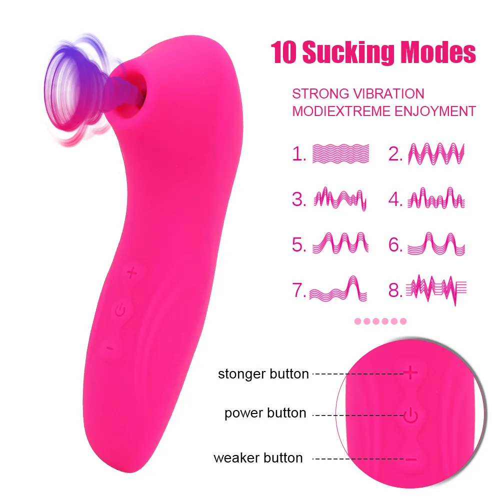 Machine à sucer jouet sexy pour femmes masseur de mamelon vagin vibrateur de succion 10 Modes stimulateur de Clitoris Masturbation féminine