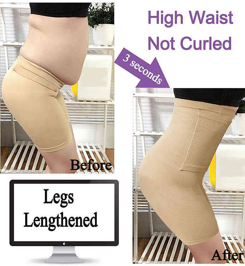Shorts 5xl Push Up Butt Lifter Slim Body Shaper Firm Tummy Control Briefs With Hooks Shapewear High midjetränare Dij Smarter L220802
