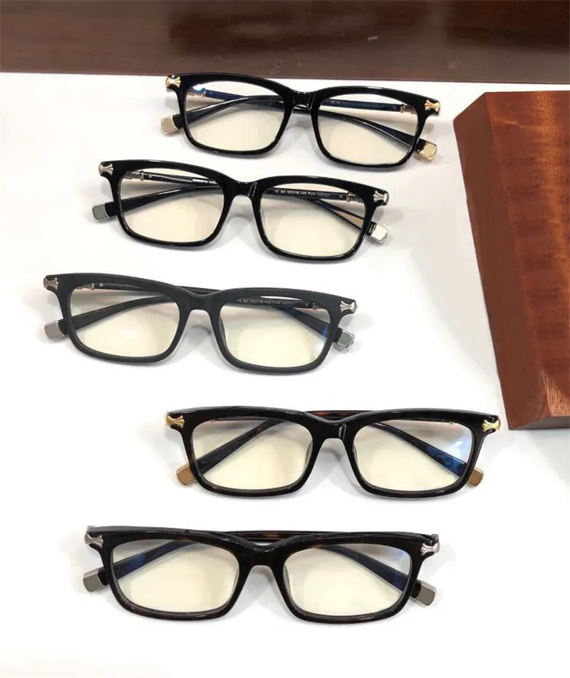 Yeni Moda Tasarımı Optik Gözlük Eğlenceli Hatch Retro Square Küçük Çerçeve Basit Popüler Klasik Stil Çok Yönlü Gözlükler Şeffaf L212i