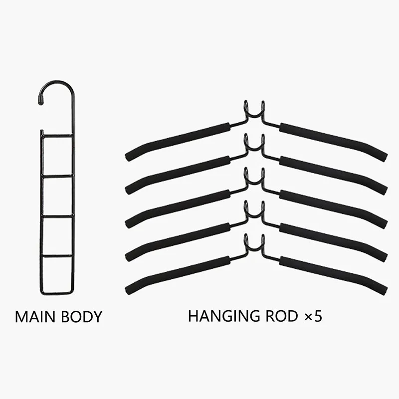 Klädhängare CLOSET Organizer Space Spara hängare Multi-Port Kläder Rack Plast Scarf Cabide Storage Hängare för Kläder 220408